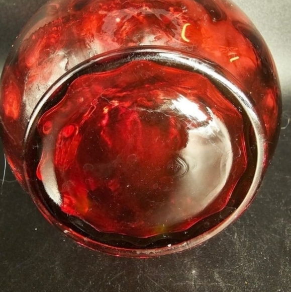 Vintage‎ Fenton ruffle edge hand blown thumbprint vase/pitcher - Picture 7 of 7